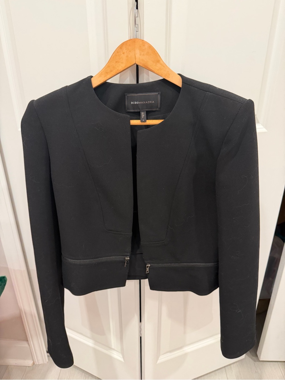 BCBGMaxAzria Black Marcus Cropped Jacket
